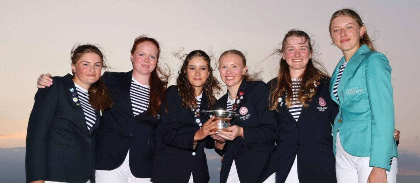Charlotte Naughton and the GB&I Junior Vagliano team ©The R&A