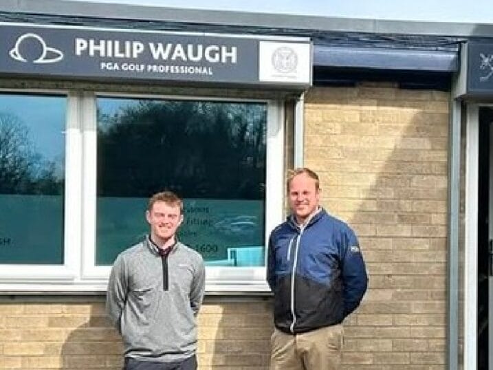 Phil Waugh and Joe Robson at Tyneside Golf Club