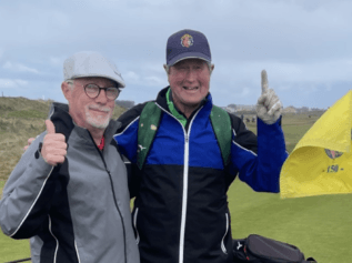 David and Richard after their HIOs at Seaton Carew