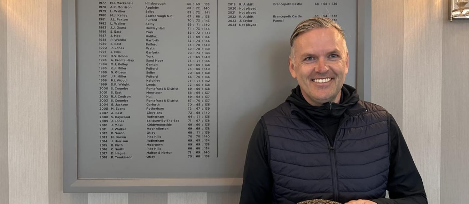 Richard Aisbitt wins the York Rose Bowl for the third time