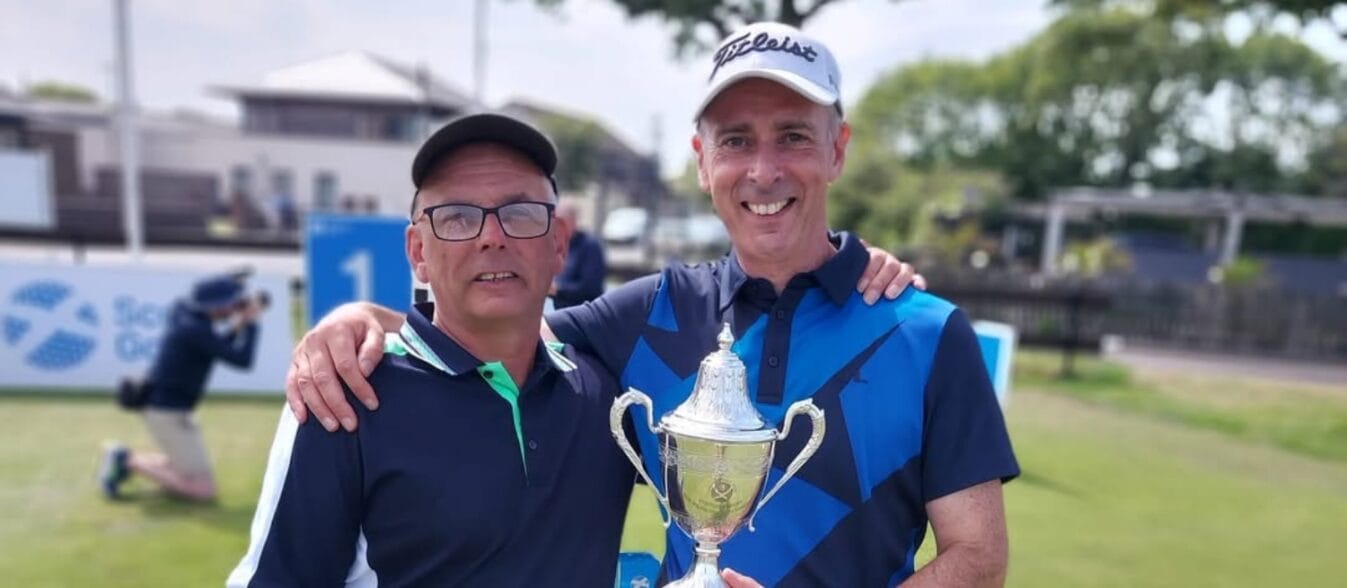 John and Gary at the Scottish Senior Open