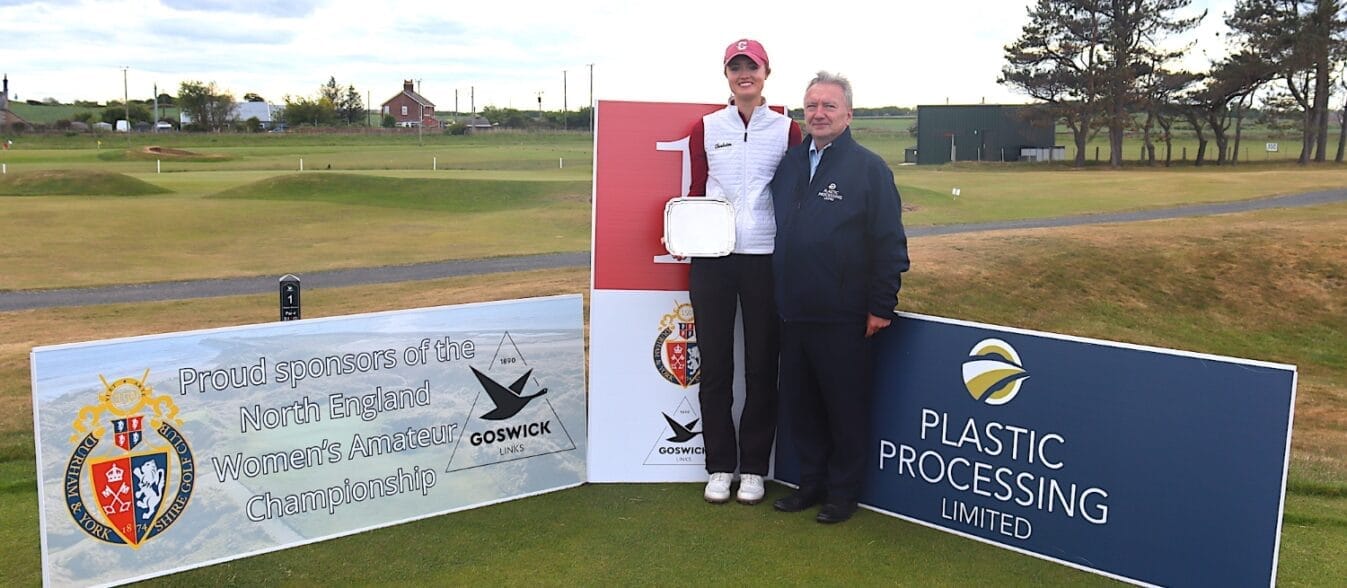 Amy Staveley and Patrick Connolly (© Goswick GC)