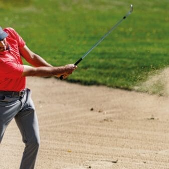 Greenside bunker shot