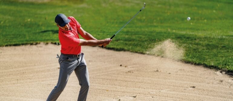 Greenside bunker shot