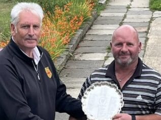 NUGC president Paul Brennan and Stephen Macari
