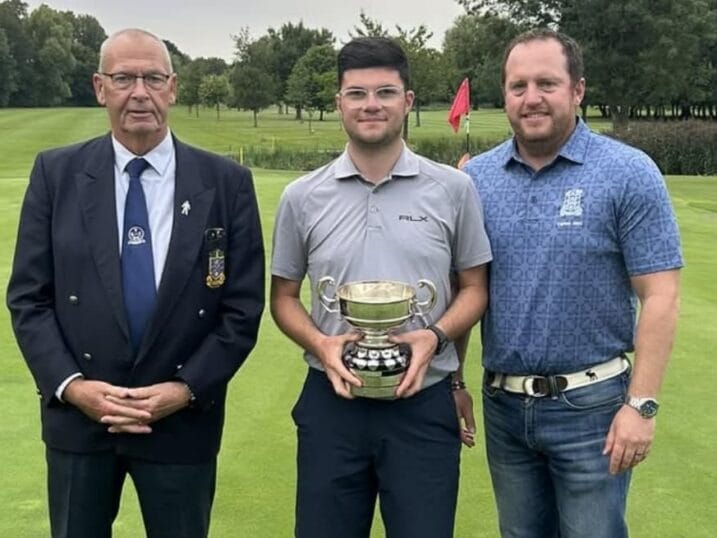 Dan Norman with the Teesside Trophy