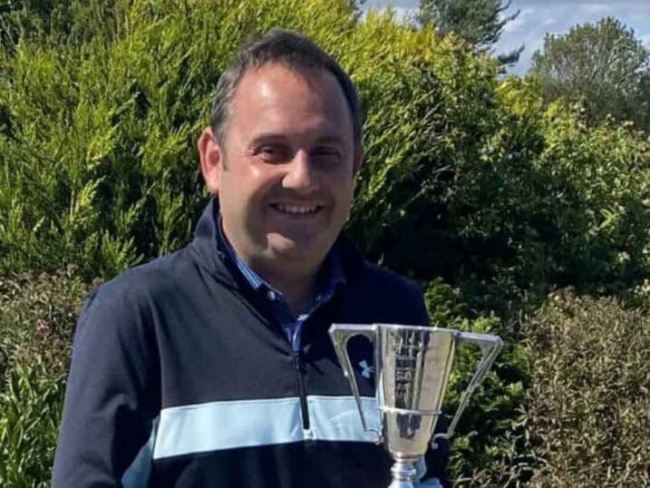 Phil Ridden with the Fenwick-Smith Trophy