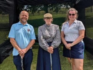 David Stocks (left) and Kitana Hollins (right) at Beamish Museum