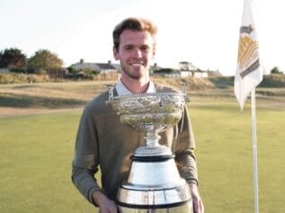 MaxBerrisford with the Yorkshire Amateur trophy - credit: Cameron Thomson