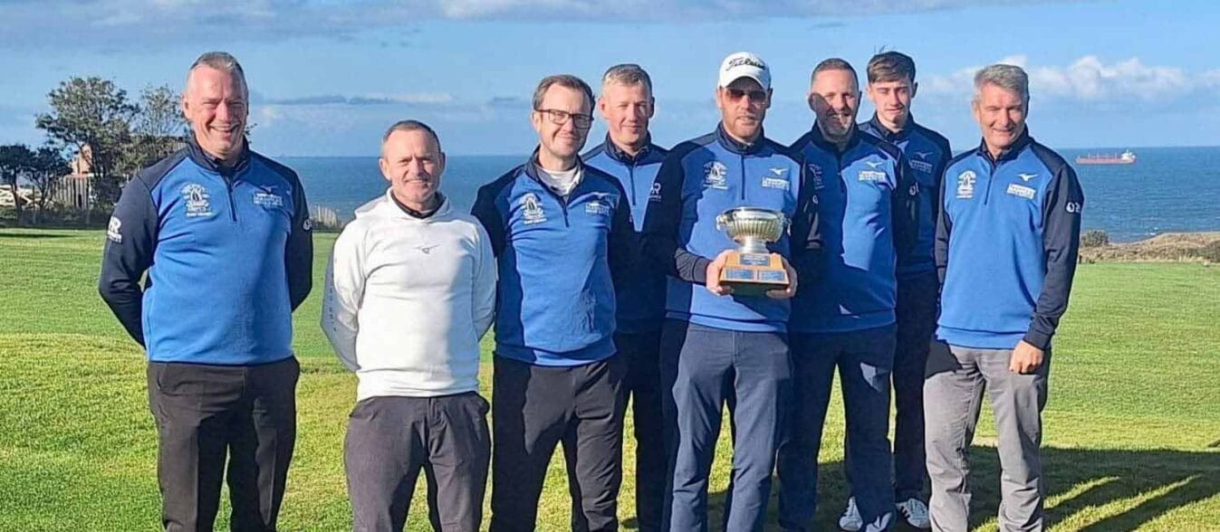 The Bishop Auckland men's team with the Dixon Cup