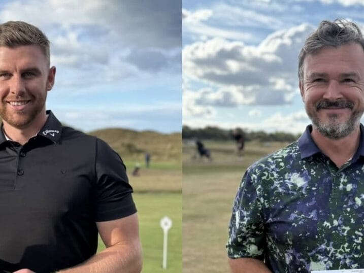 Thomas Rowland and Jonathan Graham at the Hartlepool pro am