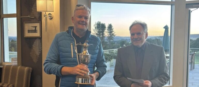 Richard Wheatley with the YOOM trophy