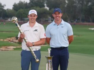 Matt Fitzpatrick and Rory McIlroy (Credit: DP World Tour)