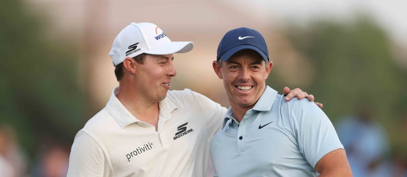 Matt Fitzpatrick and Rory McIlroy (Credit: DP World Tour)