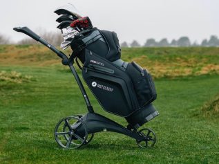 Motocaddy SE electric golf trolley