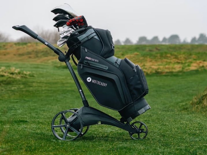 Motocaddy SE electric golf trolley