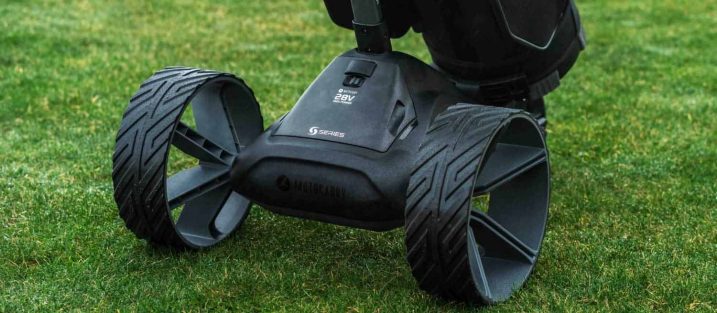 Motocaddy SE electric golf trolley