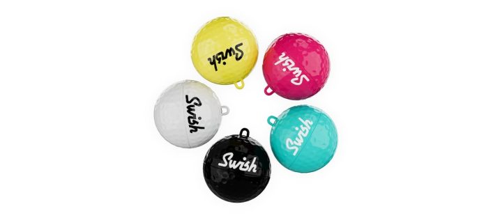 SWISH golf ball cleaning device