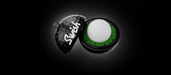 SWISH golf ball cleaning device