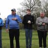 Phil Cook (seniors’ captain), Janet Catterall (lady captain), Chris Wren (secretary), Shey Kelsey (junior captain), Steve Kendrew (club captain), Garry Dixon (rabbits’ captain) and Jeff Whittam (PGA professional)