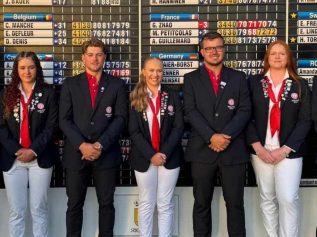 England team at Nations Cup