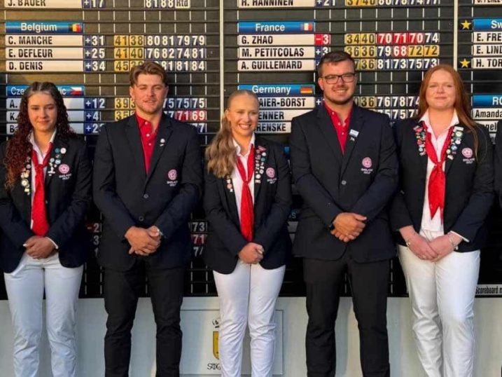 England team at Nations Cup