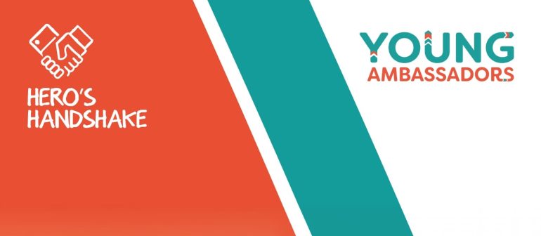 Hero's Handshake and Young Ambassadors logos