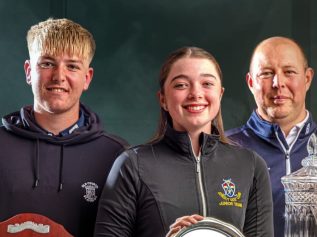 2025 champions Cameron Ferguson, Jessica Dorritt and Adam Reay