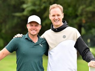 Danny Willett and Dan Walker