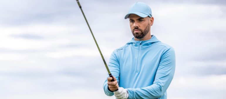 Golfer in PING hoodie