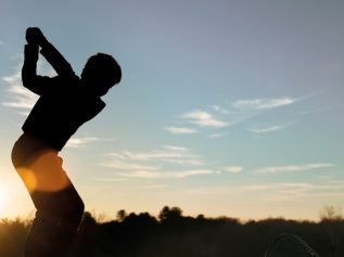 Junior golfer