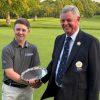 Ollie Scott with YUGC president Bruce Light