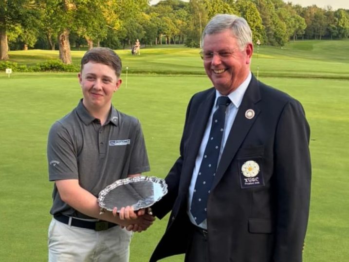 Ollie Scott with YUGC president Bruce Light