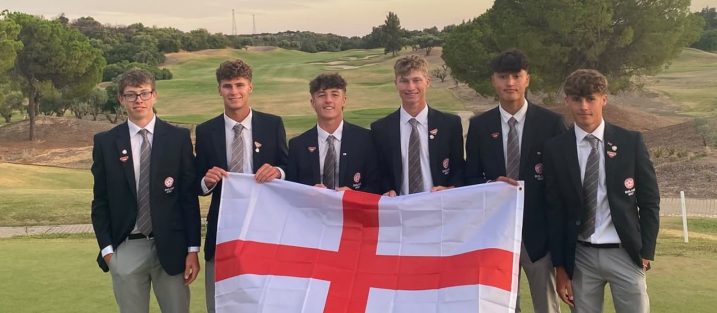 The England boys' team at the European Teams Championships