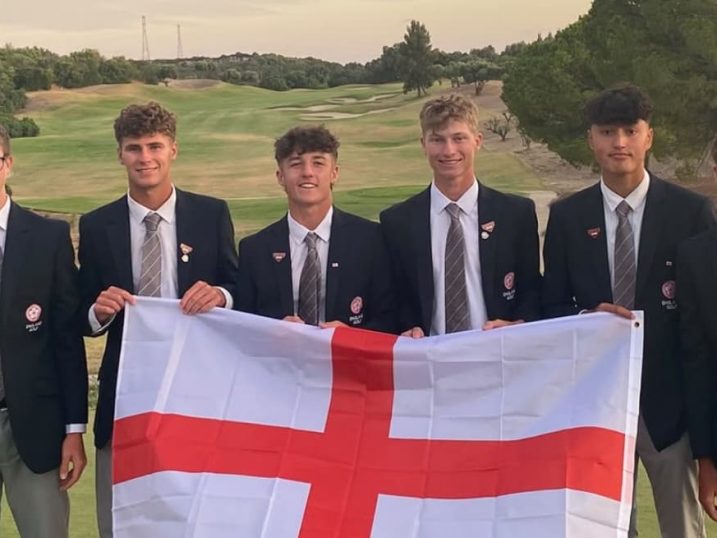 The England boys' team at the European Teams Championships