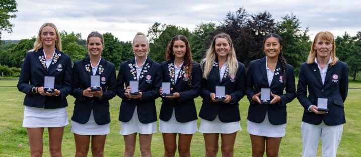 The England women's team at the European Teams Championships