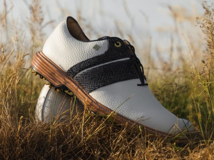 FootJoy x Harris Tweed Premiere shoes