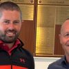 James Simpson and Whickham captain Michael Farrey