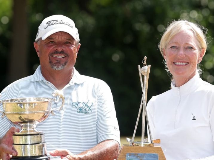 R&A Senior Amateur winners Lara Tennant and Bryan Hoops