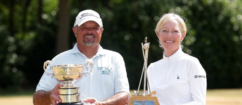 R&A Senior Amateur winners Lara Tennant and Bryan Hoops
