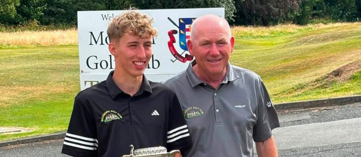 Ben Brown and caddy Simon Potts