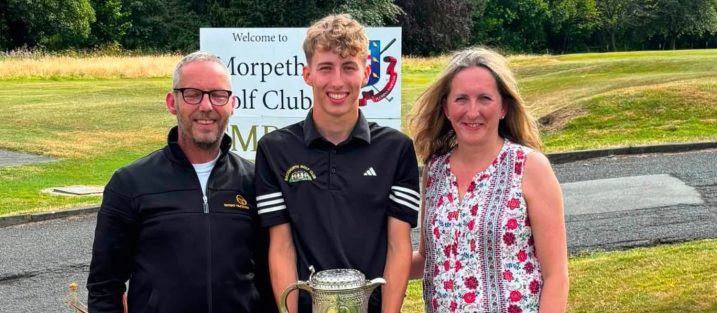 Ben Brown with his parents