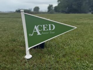 ACED Junior Golf Tour tee sign