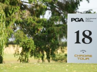PGA tee setup